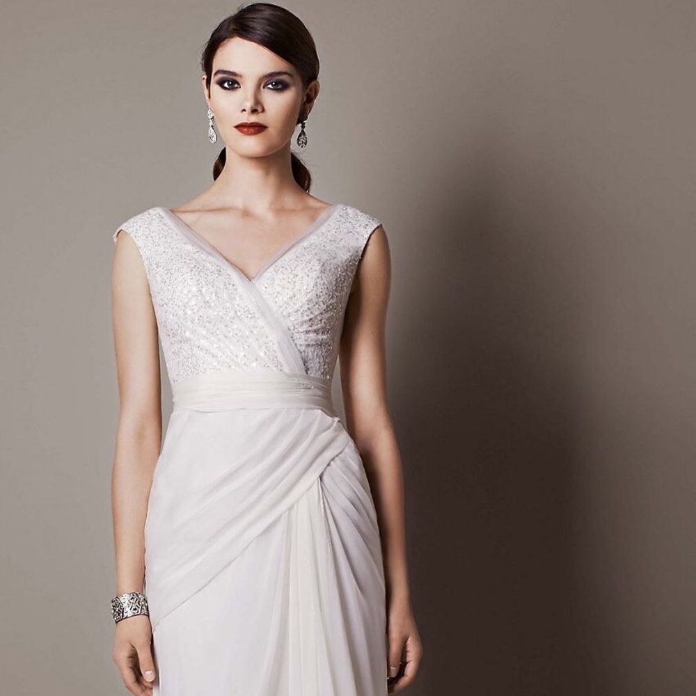 Chiffon Sheath Wedding Gown
